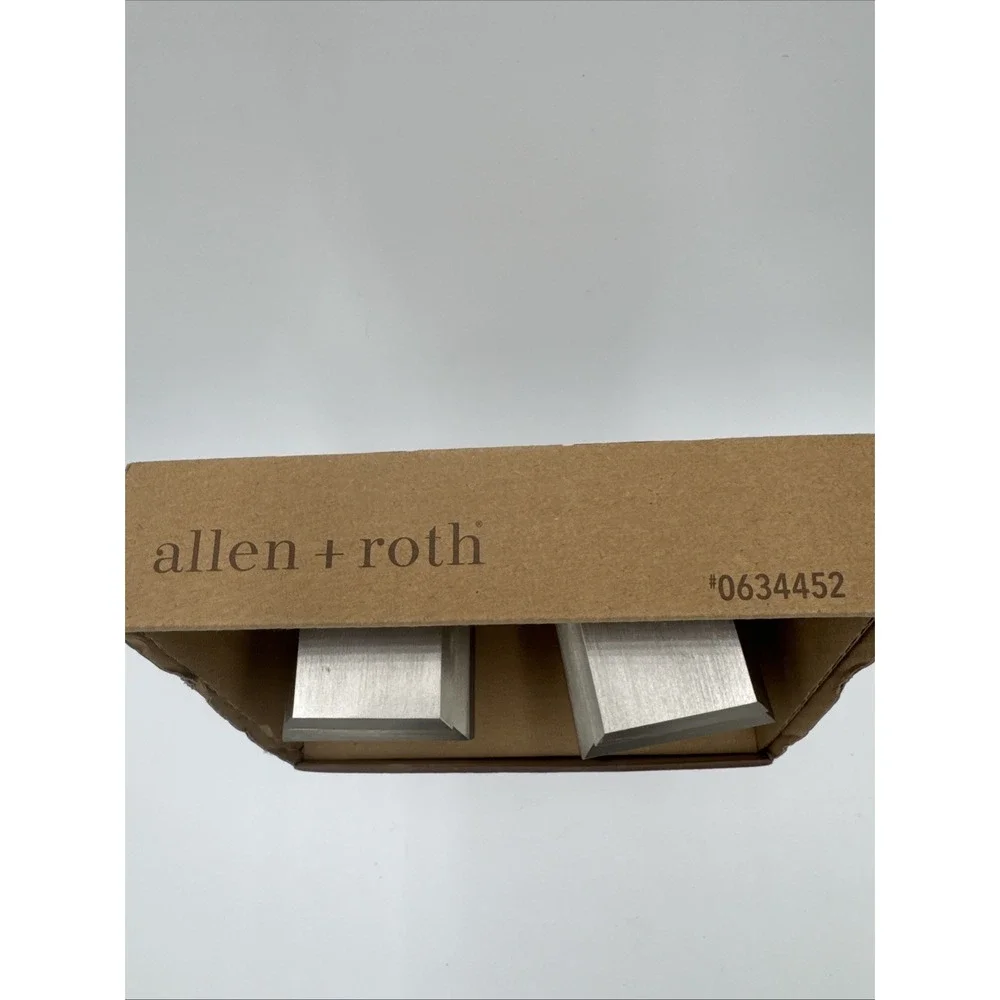 Allen + Roth Mix & Match Brushed Nickel Aluminum‎ Curtain Rod Finials #634452
